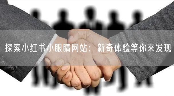 探索小红书小眼睛网站：新奇体验等你来发现