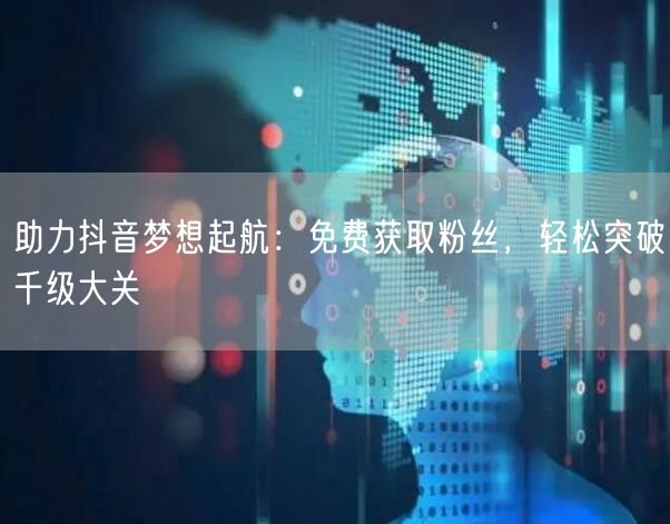 助力抖音梦想起航：免费获取粉丝，轻松突破千级大关