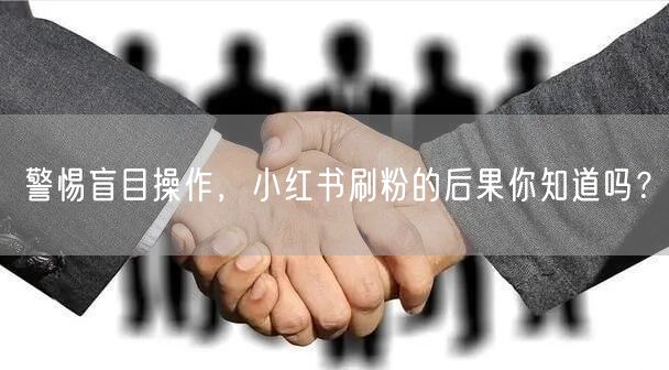 警惕盲目操作，小红书刷粉的后果你知道吗？