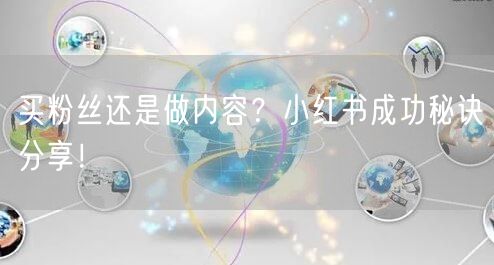 买粉丝还是做内容？小红书成功秘诀分享！