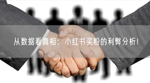 从数据看真相：小红书买粉的利弊分析！