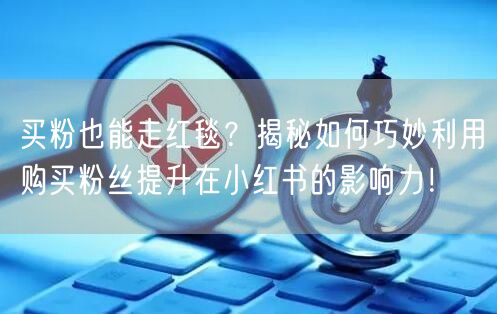 买粉也能走红毯？揭秘如何巧妙利用购买粉丝提升在小红书的影响力！